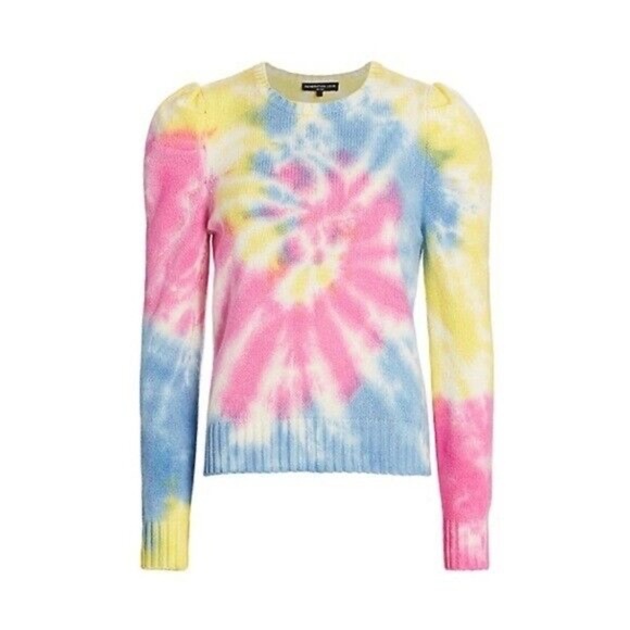 Generation Love Sweaters - GENERATION LOVE | Tie-Dye Puff Sleeve Sweater